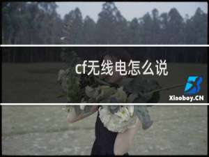 cf无线电怎么说
