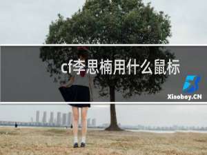 cf李思楠用什么鼠标