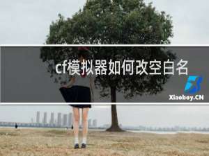 cf模拟器如何改空白名