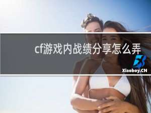 cf游戏内战绩分享怎么弄