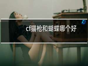 cf猫枪和蝴蝶哪个好