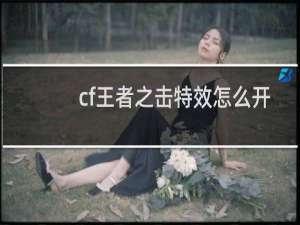 cf王者之击特效怎么开