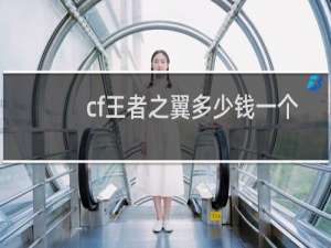 cf王者之翼多少钱一个