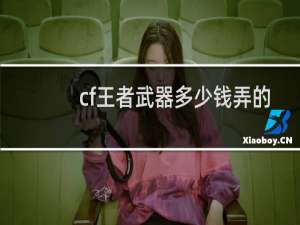 cf王者武器多少钱弄的