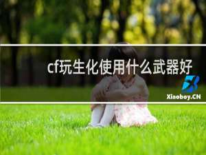 cf玩生化使用什么武器好