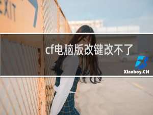 cf电脑版改键改不了