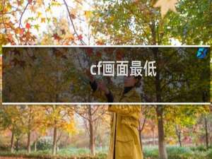 cf画面最低