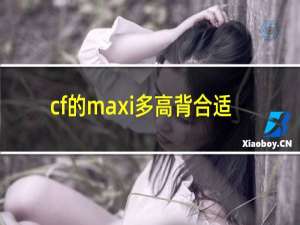 cf的maxi多高背合适