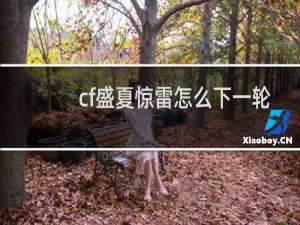 cf盛夏惊雷怎么下一轮