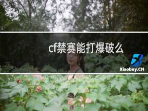 cf禁赛能打爆破么