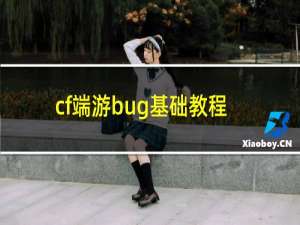 cf端游bug基础教程