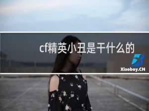 cf精英小丑是干什么的