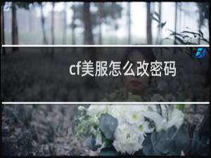 cf美服怎么改密码