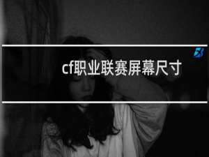 cf职业联赛屏幕尺寸
