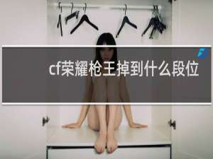 cf荣耀枪王掉到什么段位