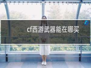 cf西游武器能在哪买