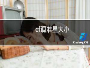 cf调准星大小