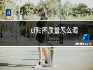 cf贴图质量怎么调