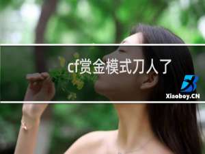 cf赏金模式刀人了