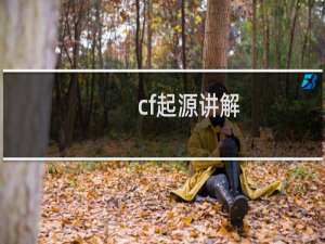 cf起源讲解