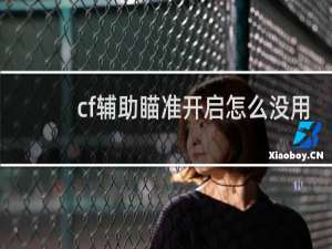 cf辅助瞄准开启怎么没用