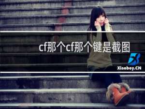 cf那个cf那个键是截图