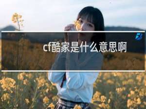 cf酷家是什么意思啊