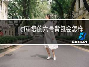 cf重复的六号背包会怎样