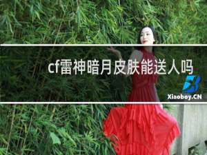 cf雷神暗月皮肤能送人吗