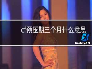 cf预压期三个月什么意思