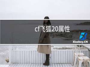 cf飞狐 属性