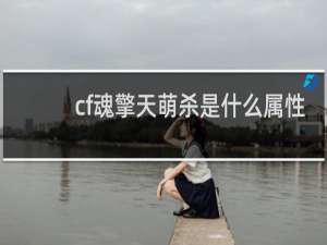 cf魂擎天萌杀是什么属性