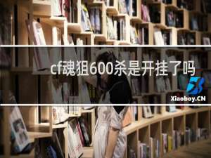 cf魂狙600杀是开挂了吗