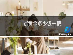 cf黄金多少钱一把