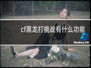 cf黑龙打挑战有什么功能