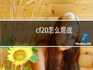 cf 怎么观战