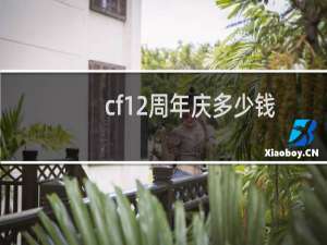 cf12周年庆多少钱