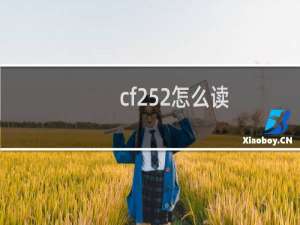 cf252怎么读