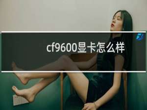 cf9600显卡怎么样