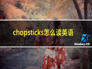 chopsticks怎么读英语