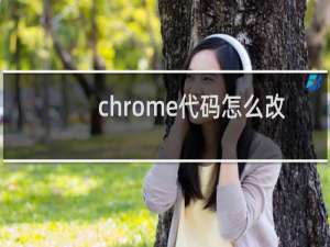 chrome代码怎么改