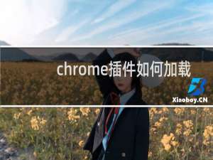 chrome插件如何加载