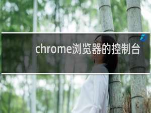 chrome浏览器的控制台