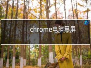 chrome电脑黑屏