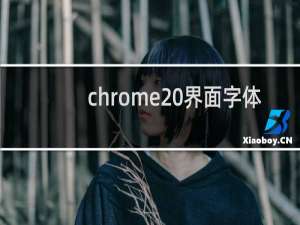chrome 界面字体