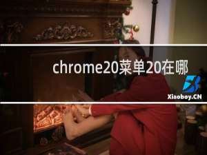 chrome 菜单 在哪