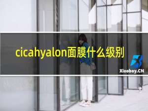 cicahyalon面膜什么级别