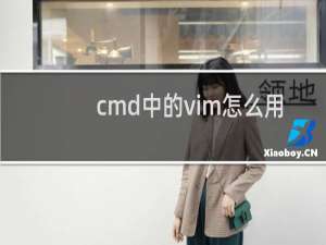 cmd中的vim怎么用
