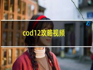 cod12攻略视频