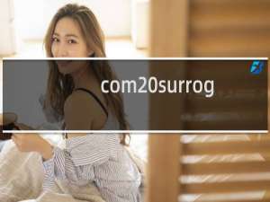 com surrogate 已停止工作解决办法 32/64位